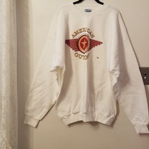 American Outpost white sweatshirt